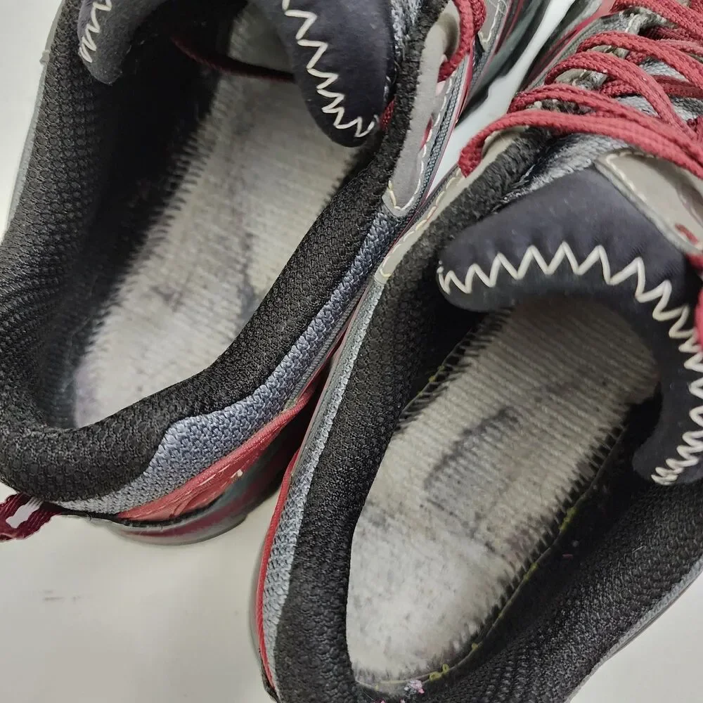 MERRELL Shoes TURBULENCE Womens Size 8 Gray Red Trail Hiking Performance Outdoor